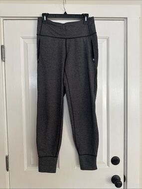 lululemon athletica Gray Athletic Shorts with Pink Trim